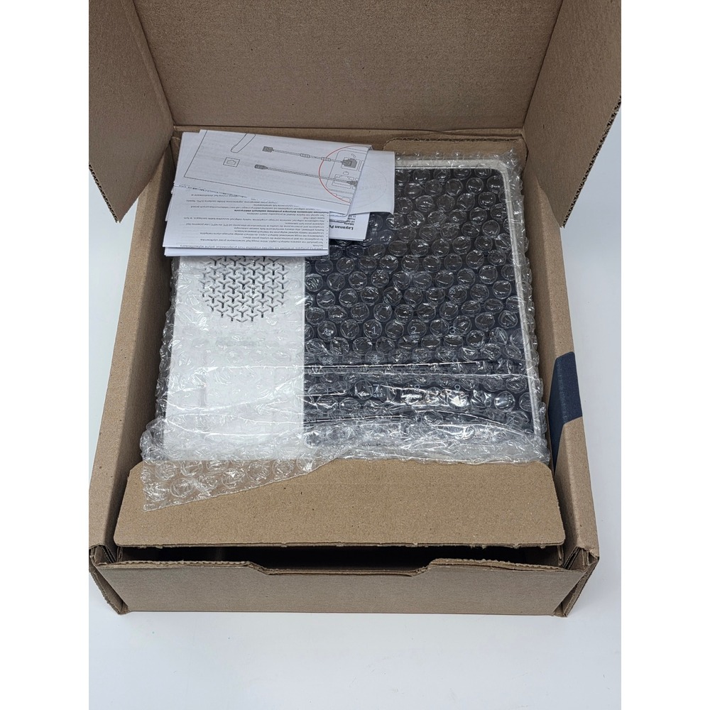 New Poly Edge E220 IP Phone PoE VoIP Desk Phone White Black 82M87AA Microban
